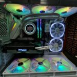 Gaming PC RGB LED side view YGF