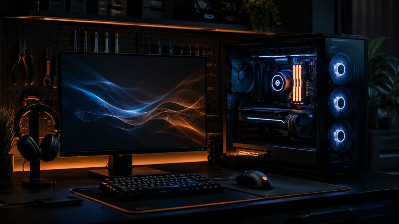 High performance gaming PC detailing and cooling service