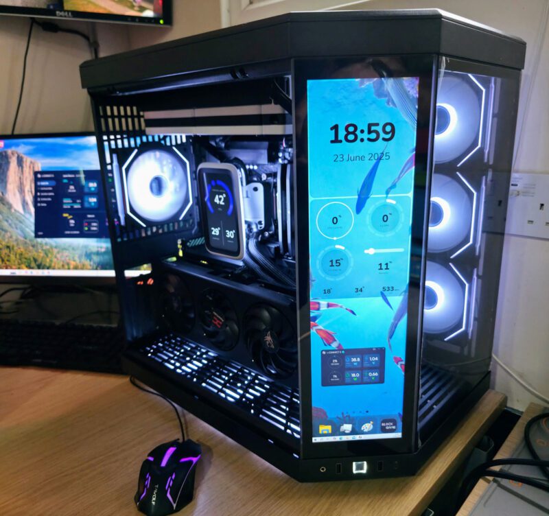 Custom PC with case display screen built in Gloucester